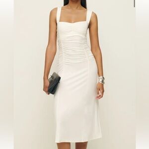 Reformation White Midi Dress